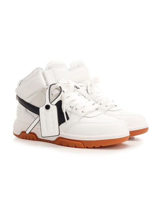 Off-White c/o Virgil Abloh White Logo Detailed Lace-Up Sneakers