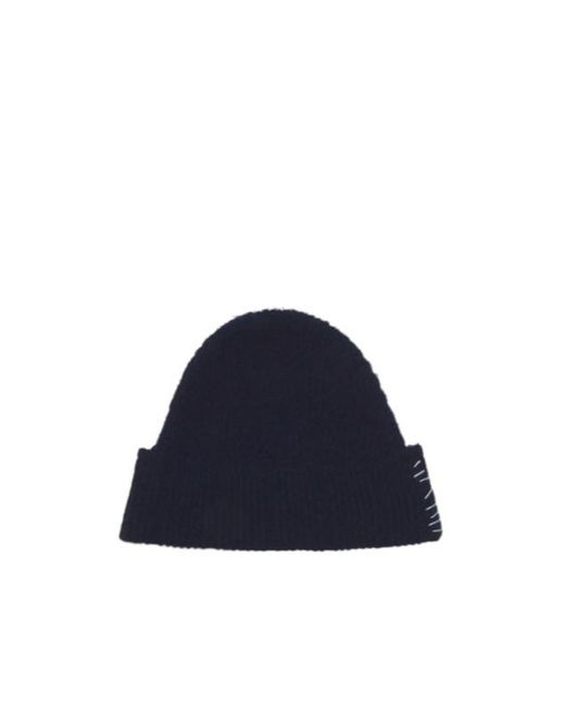 Marni Blue Wool Mending Beanie for men