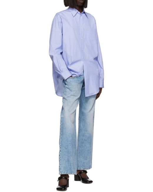 Maison Margiela White Long-Sleeved Buttoned Shirt