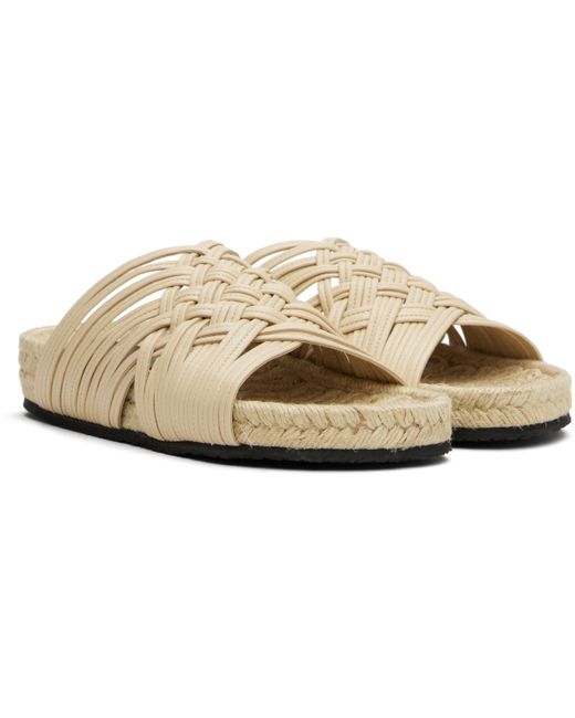 Stella McCartney Black Braided Slides