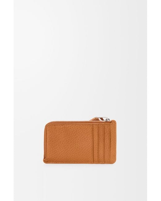Loewe Brown Puzzle Coin Zip Cardholder for men