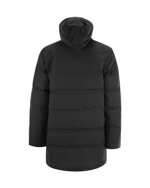 Patagonia Black Jackson Glacier Hooded Padded Parka for men