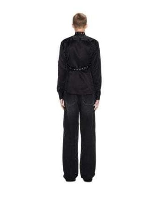 Off-White c/o Virgil Abloh Black Zip-Trim Loose-Fit Jeans for men