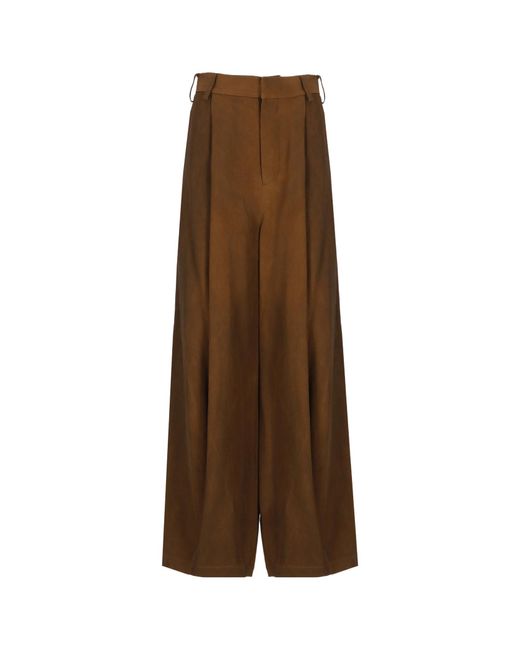 Uma Wang Brown Paw Pants