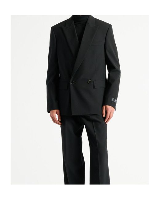 Balmain Black Wool 2-Button Jacket for men