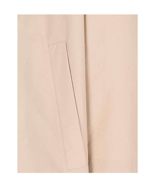 Jil Sander Natural Buttoned Long Coat for men