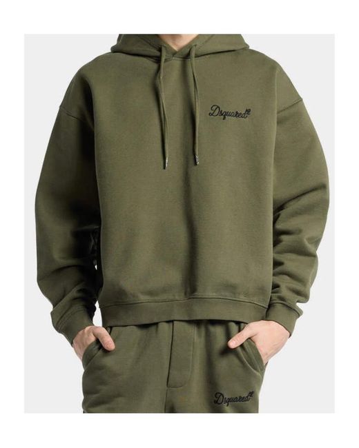 DSquared² Green Signature Relax-Fit Hoodie for men