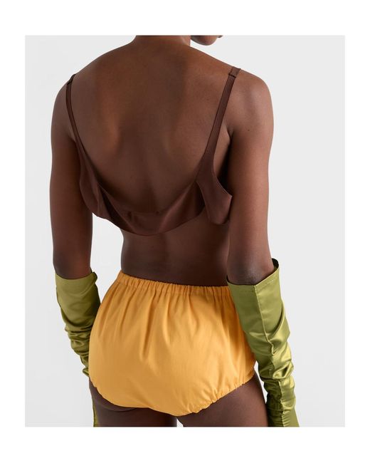 Prada Natural Poplin Shorts