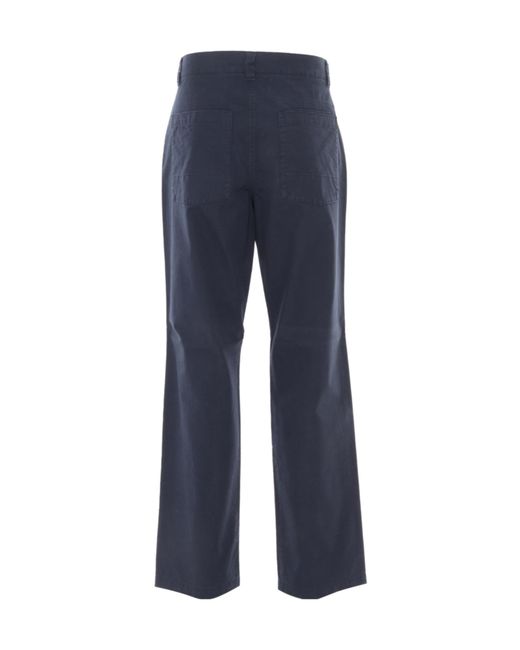 Aspesi Blue Lab Straight Hem Trousers for men