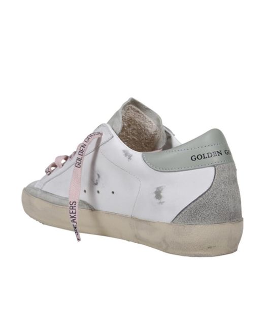 Golden Goose Deluxe Brand White Super-Star Leather Sneakers