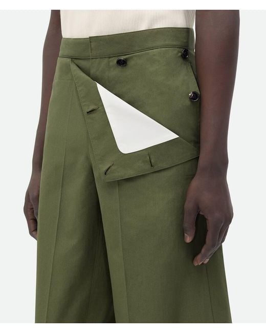 Bottega Veneta Green Compact Cotton Shorts for men
