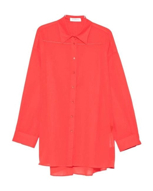 Frankie Shop Red Long-Sleeved Shirt