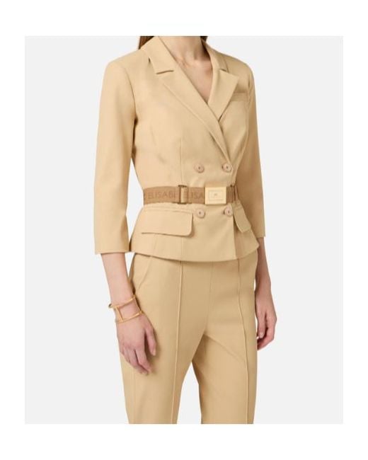 Elisabetta Franchi Natural Technical Bi-Elastic Jacket