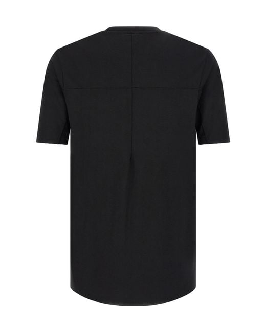 Thom Krom Black M Ts 973 Stitch Detail T-Shirt for men