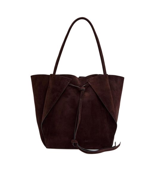 Gabriela Hearst Red Marija Suede Tote Bag