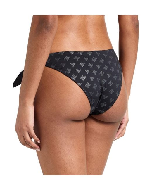 Max Mara Black Logo-Print Bikinis