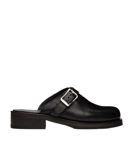 Our Legacy Black Camion Buckle Detailed Mules for men