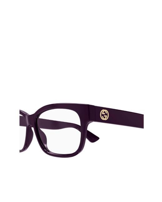 Gucci White Eyewear Rectangle Frame Glasses