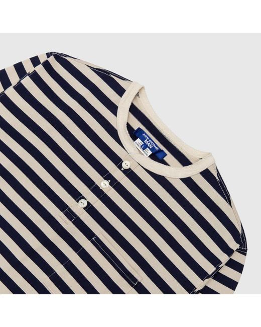 Junya Watanabe Black Striped T-Shirt for men