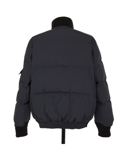 Sacai Gray Rip Stop Puffer Jacket for men