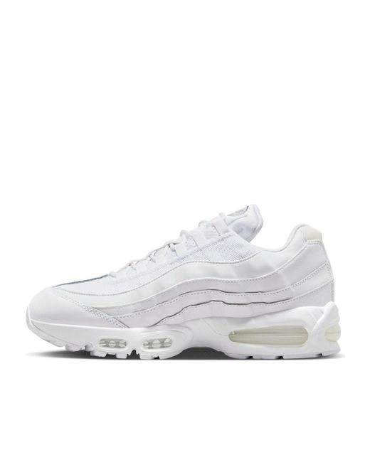 Nike White Retro Air-Cushioned Running Shoes for men