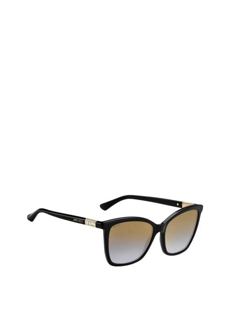 Jimmy Choo Metallic Eyewear Square Frame Sunglasses