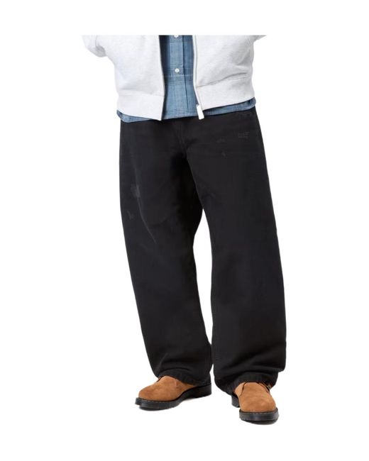 Carhartt Black Brandon Wide-Leg Jeans for men