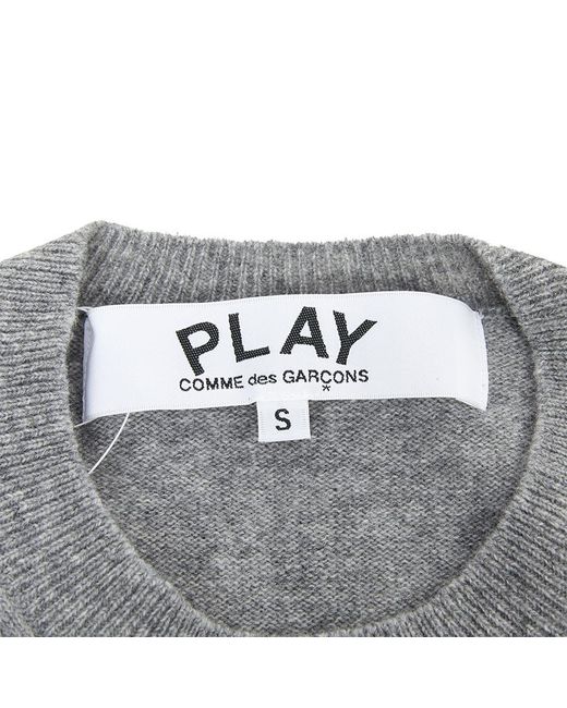 Comme des Garçons Gray Doublewappen Cardigan