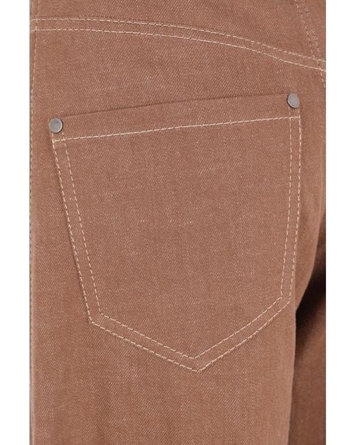 Brunello Cucinelli Brown Belt Loop Jeans