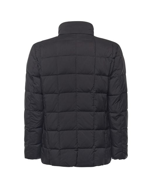 Fay Blue Quilted Zip-Closure Coat for men