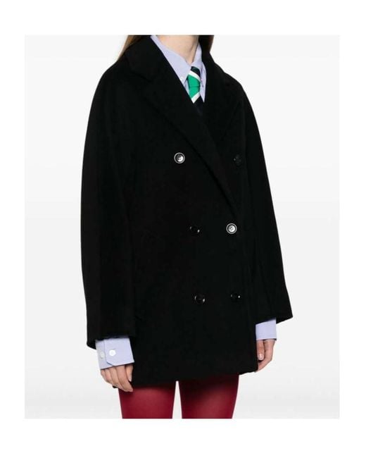 Max Mara Black Long Sleeve Coat