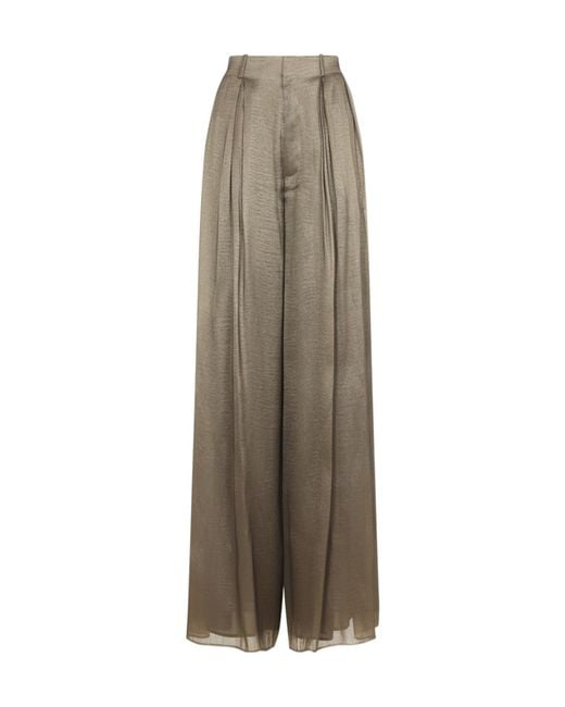 Ralph Lauren Natural Greer Pleated Wide-Leg Pants