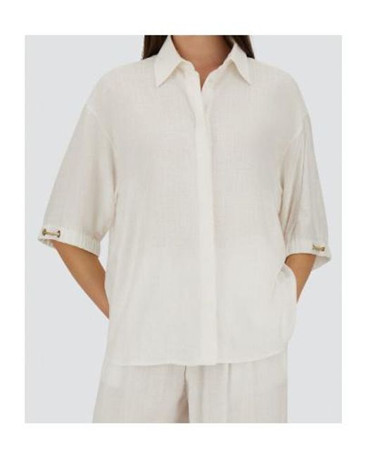 Herno White Shirt With Cutout Details