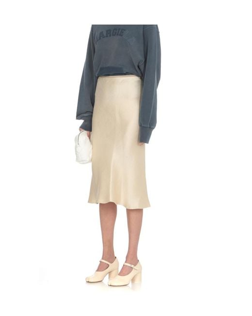 Maison Margiela Natural Flared Hem Skirt