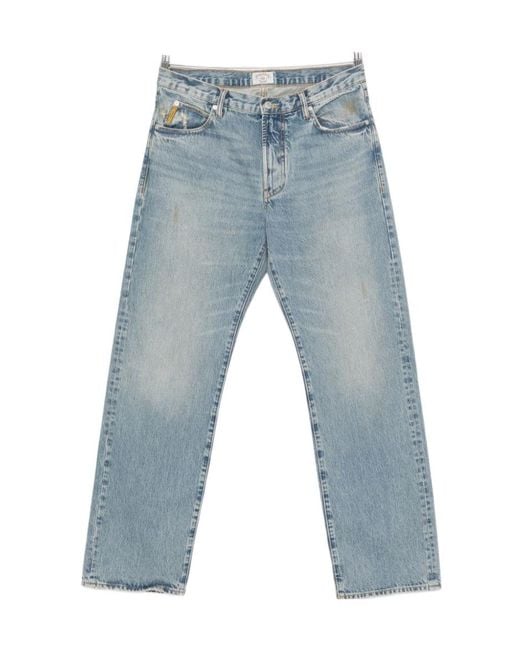 Emporio Armani Blue Straight-Leg Jeans for men