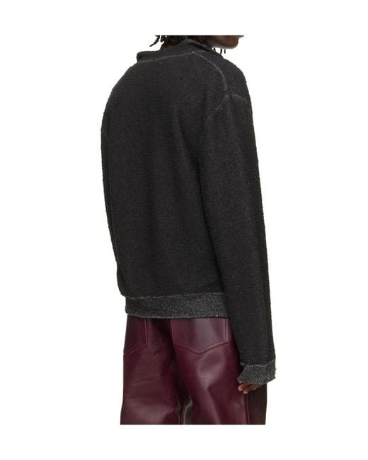 424 Black Drop-Shoulder Sweater for men