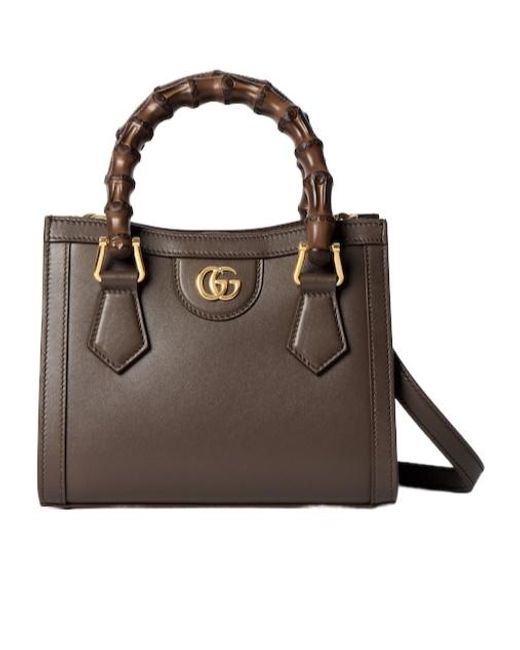 Gucci Brown Diana Small Tote Bag