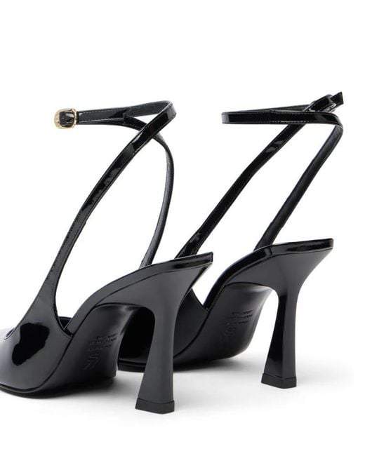 Stuart Weitzman Black Vinnie 85 Strap Pump