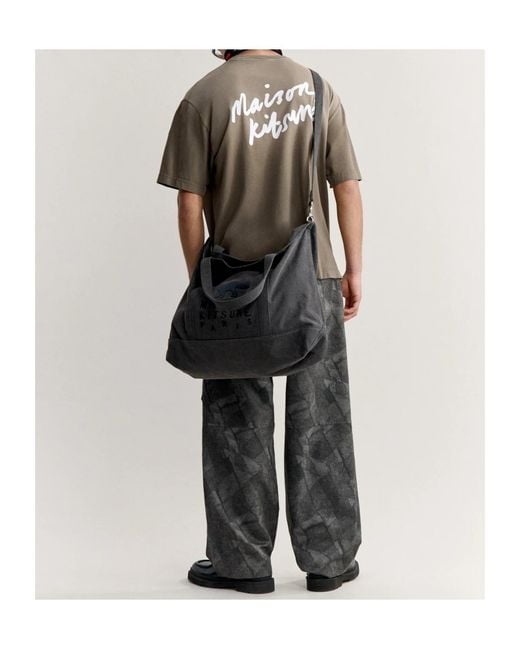 Maison Kitsuné Natural Short-Sleeved T-Shirt for men