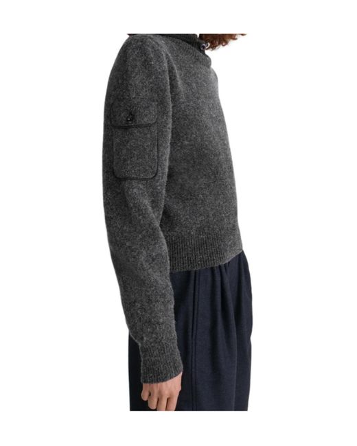 Lemaire Black Pockets Detailed Jumper