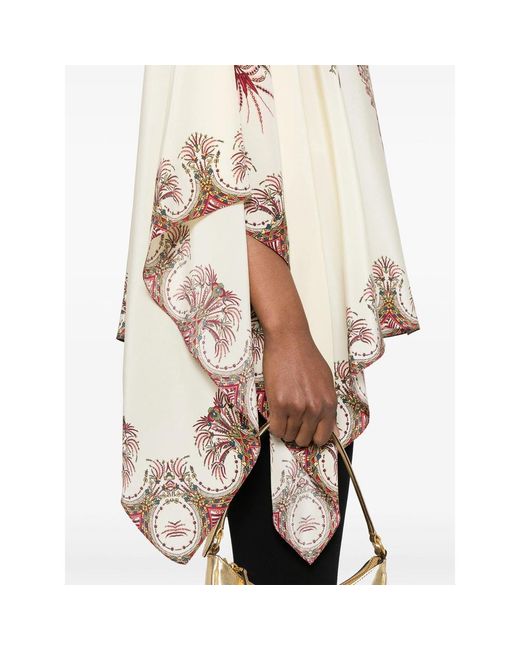 Etro Pink Paisley Printed Boat-Neck Blouse