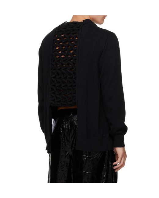 Comme des Garçons Black Comme Des Garçons Homme Plus Woven Insert Cardigan for men