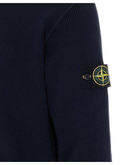 Stone Island Blue Regular-Fit Crewneck Sweatshirt for men