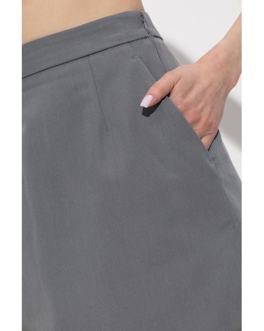 Willy Chavarria Gray Pocket Skirt