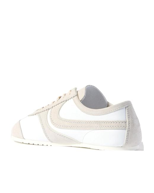 Dries Van Noten White Round Toe Sneakers