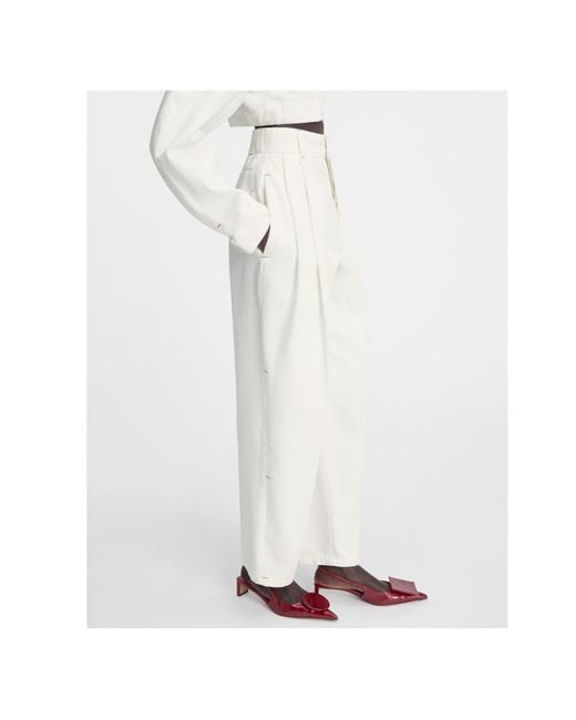Jacquemus White Tapered Trousers