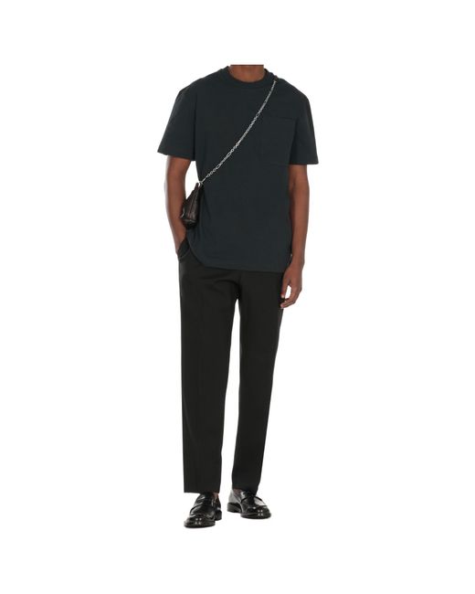 Jil Sander Black Crewneck Short Sleeved T-Shirt for men