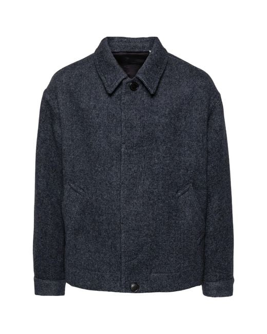 Isabel Marant Blue Simon Shirt Jacket for men