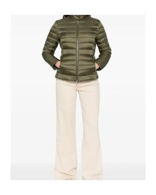 Moncler Green Igelle Zip-Up Short Padded Jacket