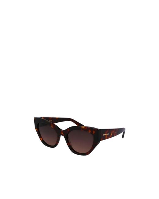 Ferragamo Multicolor Ferragamo Eyewear Cat Eye Frame Sunglasses